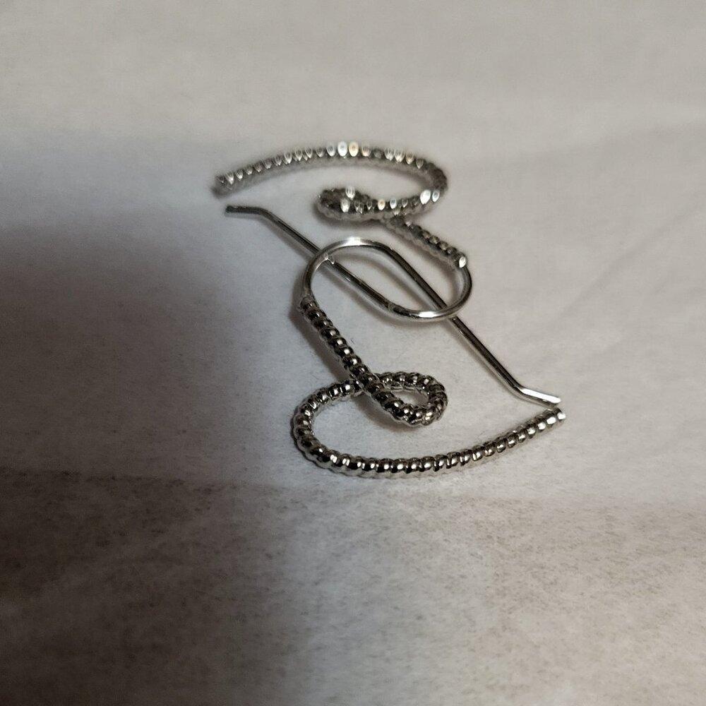 NEW 925 STERLING SILVER HEART EARRINGS - Picture 5 of 6